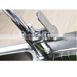 New Style Deck Mounted Retractable Pull Out Kitchen Sink Mixer Faucet thumbnail-4