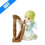 Custom Handmade Pianted Little Girl Resin Angel Figurine thumbnail-1