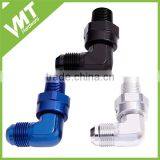 VMT Industry 90 Degree 1/2" NPT Swivel to Male AN8 Flare Fittings With O-ring thumbnail-3