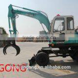 POWERFUL LOW PRICE SELLING JINGONG JGM9075L WHEEL EXCAVATOR HOT