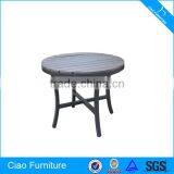 Wooden Furniture Outdoor Aluminum Table Plastic Tabletop thumbnail-1
