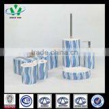 6pcs Ceramic Bathroom Set With Tissue Box thumbnail-1