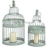 Cream White Iron Bird Cage Decorative thumbnail-4