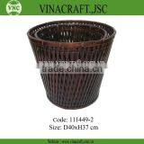 Brown Bamboo Basket thumbnail-1