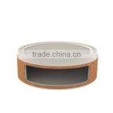 Round Wood Trim Side Opening Concrete Storage Container thumbnail-5