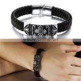 Small MOQ+Mix Designs +In Stock Can Custom Logo Rope Leather Bracelet Bracelet Custom Wholesale thumbnail-4
