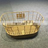 2016 high quality rural wholesale hollow pipe basket for bike