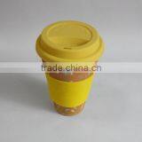 Hot-sell Eco Bamboo Fiber Coffee Cup With Print thumbnail-2