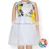 Fairy Princess Sleeveless White Tulle Flower Girl Party Dresses thumbnail-1