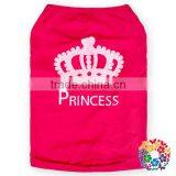 Wholesale Nice Cotton Dog Clothes Lovely Hot Pink Princess Pet Dog Clothes