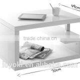 GLOSSY WHITE MODERN COFFEE TABLE REX SOFA SIDE TABLE thumbnail-6