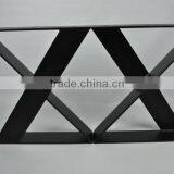 Furniture Accessories Flat Steel Black Iron 16 Inch Coffee Table Leg thumbnail-2