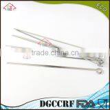 NBRSC Barbecue Skewers, 17-inch Stainless Steel BBQ Stick Grilling Kabob Skewers (Pack of 10), Reusable thumbnail-1