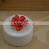 Hot Sale Small Ceramic Jewelery Box With Flower Shape Design thumbnail-4