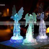 LED Acrylic Christmas Angel With Instrument Figurines thumbnail-1
