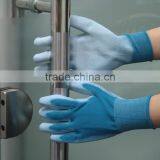 NMSAFETY Fashion Blue Poly Safety Work Gloves FREE SAMPLE thumbnail-1