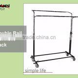 New Product Collapsible Clothing Display Folding Garment Hanging Rack thumbnail-6