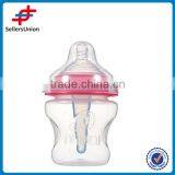 210ml High Quality Pink Feeding Bottle, Silicone Nipple PP Bottle Material