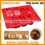 OEM Silicone Word Shape Ice Cube Tray,silicone Ice Tray Maker thumbnail-1