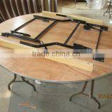 Used Plywood Round Folding Tables For Sale thumbnail-4