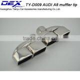 Factory Price Car Part 304 Stainless Steel A-udi a8 Muffler Exhaust Tip
