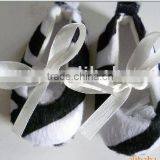 Zebra Baby Shoes With Ribbon/fahsion Baby Shoes thumbnail-1