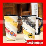 UCHOME Thread Coloured Drawing Promotional Coffee Mug With Lid thumbnail-6