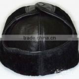 Winter Leather Belt Snapback Cap