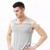 Cheap Cotton Black/white Men U-neck Runnning Vest China Manufacture thumbnail-4