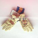 Export EU Knitted Polar Fleece Mitten Embroidered Gloves thumbnail-2