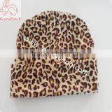 Wholesale Hot Sale Cotton Baby Hat, Cotton Baby Caps Leopard Print Fabric Hat thumbnail-1