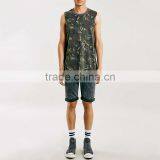 Mens Camouflage Surf Tank Mens Sleeveless Vest thumbnail-4