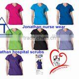 Trendy Nursing Uniforms Mock Wrap Designer Set/nurse Uniform Women Type