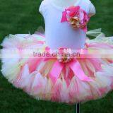 Fashion Baby Girls Party Wear Fluffy TuTu Sets Colorful Tulle TuTu Pettiskirts thumbnail-1