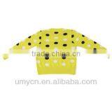 Girl's Cotton Allover Polka Dot Jacquard Long Sleeve Pullover Sweater thumbnail-2