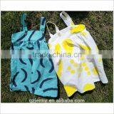 Fashion Girls Casual Blue and Yellow Sleeveless Clothing Cotton A Line Kid Dress thumbnail-1