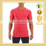 High Quality Cotton Elastane Fabric Pro-fit t Shirt Slim Fit Gym Wear Fitness t Shirts thumbnail-1