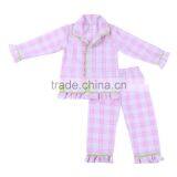 2017 New Arrival Boys Baby Kids Girls Toddler Pajamas Gingham Seersucker Family Christmas Pajamas thumbnail-6