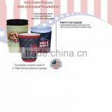 USA Made Sublimated Collapsible Party Cup Sleeve Insulator - Fits Most 16 oz to 22 oz Stadium Cups and Comes With Your Logo thumbnail-2