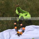 The Halloween Kids Girls The Pumpkin Print OUTFITS Pant Sets Girls Boutique Clothes Kids Sets With Matching Accessory thumbnail-6