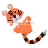Cute Baby Tiger Pattern Crochet Knit Photography Props Outfit Infant Toddler Hat and Diaper Cover For 3-24 Months thumbnail-2