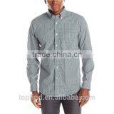 Trade Wholesale Bulk Buy Fashion Small Checked Men's Casual Shirt With Long Sleeve thumbnail-1