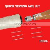 1 Set Professional Speedy Stitcher Sewing Awl Tool Kit for Leather Sail & Canvas Heavy Repair FP