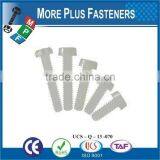 Made in Taiwan Black White Nylon Round Phillips Slotted Plastic Round Head Screw thumbnail-4