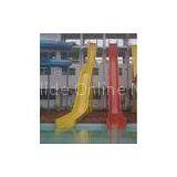 Red / Yellow Free Fall Water Slide , Hotel Fiberglass Aqua Park Slides thumbnail-1