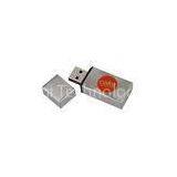 Promotional Silver / Gold Metallic USB Flash Drive Encryption