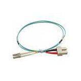 Duplex PC UPC LSZH Single Mode Fiber Patch Cord / Fiber Optic Jumper Cable thumbnail-1