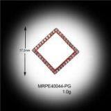 Rose Gold Plating Clear Zirconia Micro Pave Sterling Silver Rings thumbnail-3