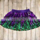 Happy New Year Style Girl Wholesale Sequin Skirts Baby Kids Red Girls Dress thumbnail-5