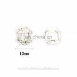Alloy Rhinestone Button Clear Crystal for Accessories Silver Plating thumbnail-1